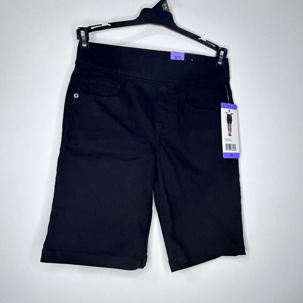 NWT DKNY Black Bermuda Shorts Women's size XS